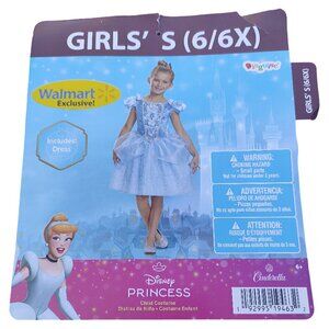 Walmart/Disney Cinderella Dress Costume Size Small (6/6X) New with Tags NWT